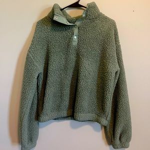Green Fleece Pullover